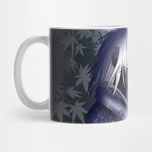 young dark elf in a kimono for dnd and manga fans Mug